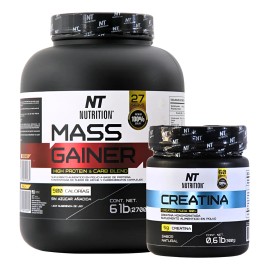 Mass Gainer Ganador De Peso Y Creatina Premium Nt Nutrition. Sabor Vainilla