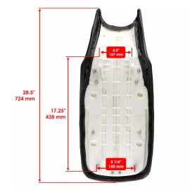 Honda Complete Seat Black fits Honda TRX300EX Sportrax 300 2x4 1998-1999 and 2002-2006