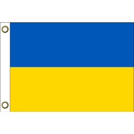 Ukraine flag, 150 cm x 90 cm / 90 x 150 cm, weatherproof and durable, polyester with two eyelets