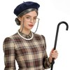 Tiwindx Old Lady Costume Outfit for Women Grandma Granny Wig