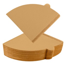 Dingkei 200 Count Cone Coffee Filters Size 02, Coffee Filters 2 Cone Paper, Pour Over Filters Compatible with V60 Dripper and Drip Coffee Maker, Unbleached Natural Brown