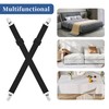 HAOYULUO Pack of 16 adjustable bed sheet straps, elastic bed