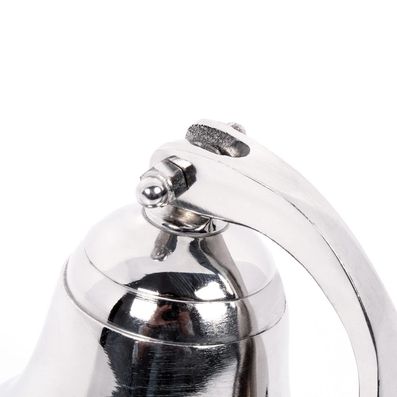 Nautical Wall Hanging Ship Bell 4", Silver Chrome