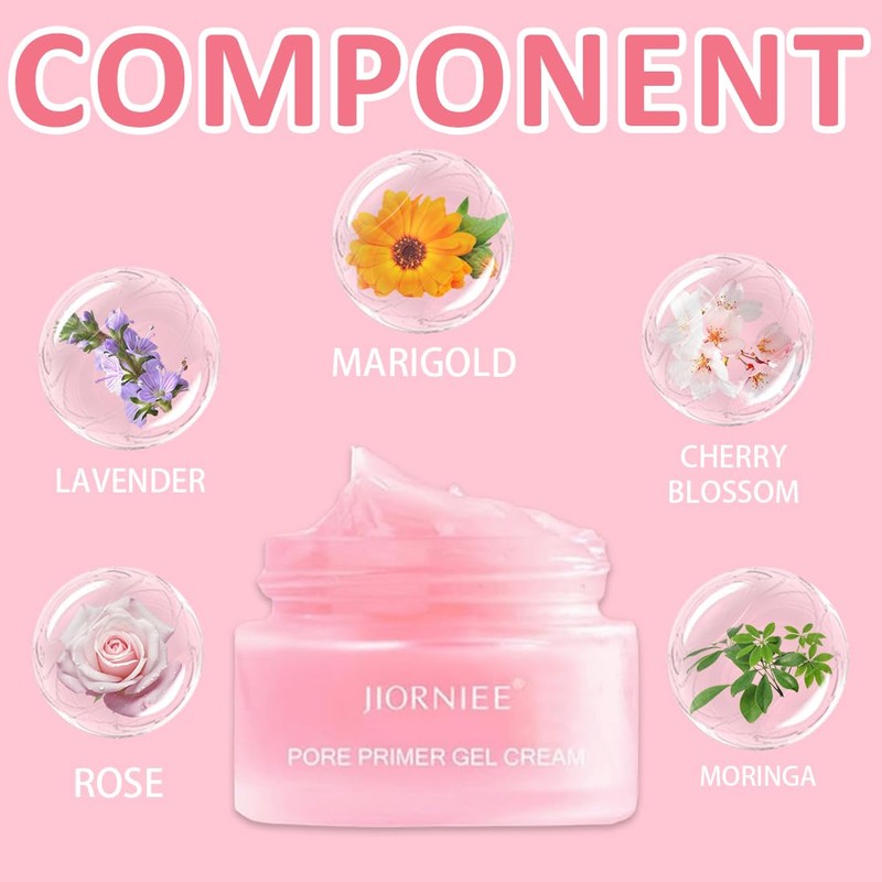 Pore Primer Gel Cream, Makeup Pore Filler, Primer und Makeup