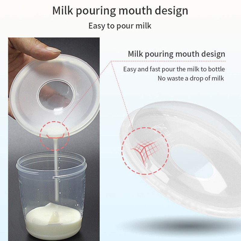 4pcs Silicone Nursing Cups Spill Prevention Prevent Friction Breastmilk Collection