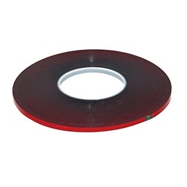 AES Industries 737 Premium Double Face Automotive Attachment Tape - 1/4" x 60' - Red Liner