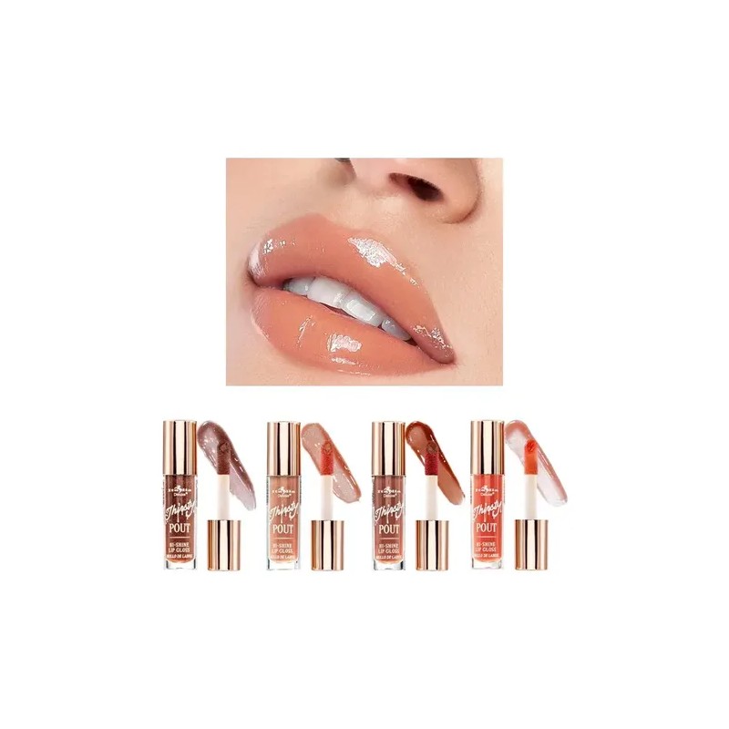 Italia Deluxe Set Gloss Labiales Thirsty Pout Hi Shine 4