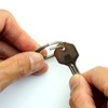 TUNUKE Ti Titanium Ring, Keychain, Key Ring, Key Hook, Carabiner,