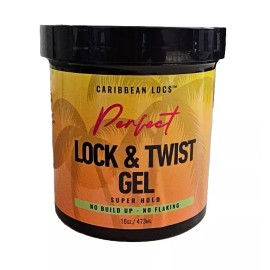 Caribbean Locs Perfect Lock & Twist Gel Super Hold 16oz