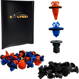 AOLYGEI C11 Fender Flare Clip Kit 75495-35010 75397-35010 for Toyota 4Runner Tacoma RAV4 FJ Cruiser,Spoiler Clip Retainer Screw Grommet Fender Liner Rivet Replacement for Toyota 4Runne-45PCS