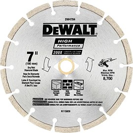 DEWALT DW4784 7-Inch HP Segmented Diamond Blade