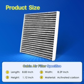 3 Pack Cabin Air Filter Replacement for CF12820, 2022 2023 2024 TUCSON, Replace 97133-L1000, 97133-N9100