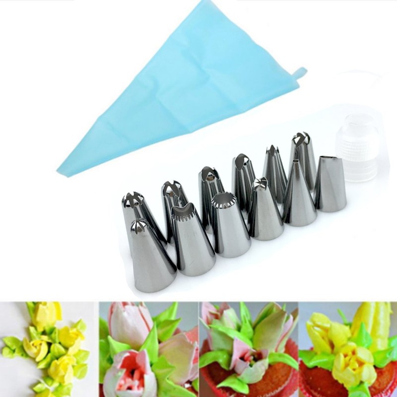 Piping Bag and Tips Cake Decorating Supplies Kit Baking Supplies