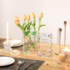 PORPAN Book Vase, Acrylic Book Vase for Flowers, Book Flower