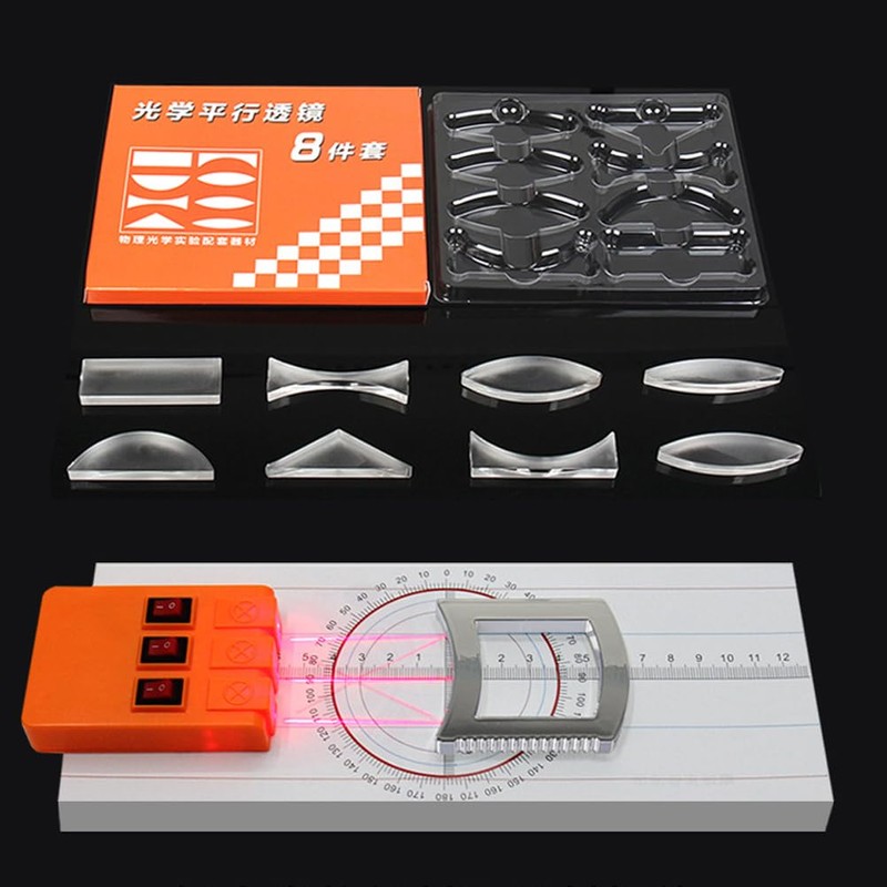 CLISPEED 1 Set Optical Experiment Kit Prism Optic Physical Optical