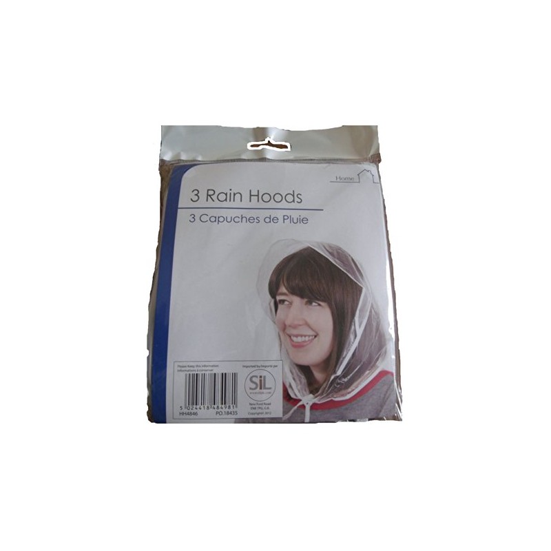 Pack of 3 Rain Hoods