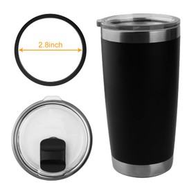 Rubber Seal Replacement Compatible with Yeti 20 Oz Tumbler Lid, O Ring Gasket For Yeti 10 OZ Mug Lid-4 Pack Replacement Silicone Seal Parts