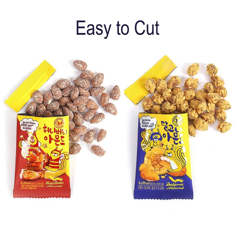 Minecook Dalgona Seasoned Almonds Snack | Work, Trip, Camping, Party