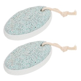 Mikinona 2pcs Pumice Stone Foot Exfoliating Tool for Dead Skin Removal Durable Pedicure Accessories for Home Use Lightweight and Washable Callus Remover Nordic Green