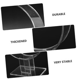 Beavorty 1pc Acrylic Headband Display Rack Round Hairband Stand for Hair Accessories Shops