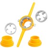 Treki 6Pcs PVC Pipe Thread Maker Tool, Plastic Pipe Round