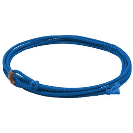 Mustang Little Looper Rope | Lightweight Durable Medium Lay Nylon Cowboy Lasso Rope for Outdoor Games, Roping & Horseback Riding Training - Blue