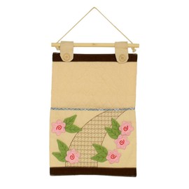 [Pink Flowers] Ivory/Wall Hanging/Wall Organizers/Wall Pocket/Wall Pocket (11 * 14)