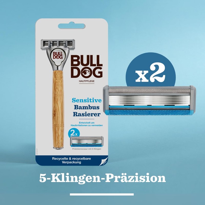 BULLDOG - Wet Shaving for Men | Sensitive Razor with