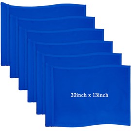 Nuenen 6 Pieces Large Golf Flags with Tube Inserted, Oversized Golf Flags 13 x 20 Inch Golf Pin Flags Putting Green Flags for Yard 420d Nylon Pin Flags for Indoor Outdoor Backyard Garden (Blue)