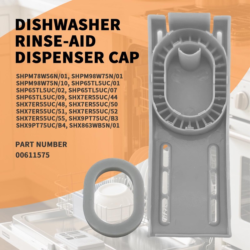 00611575 Dishwasher Rinse-Aid Dispenser Cap Fit for Bosch Dishwasher Replacement