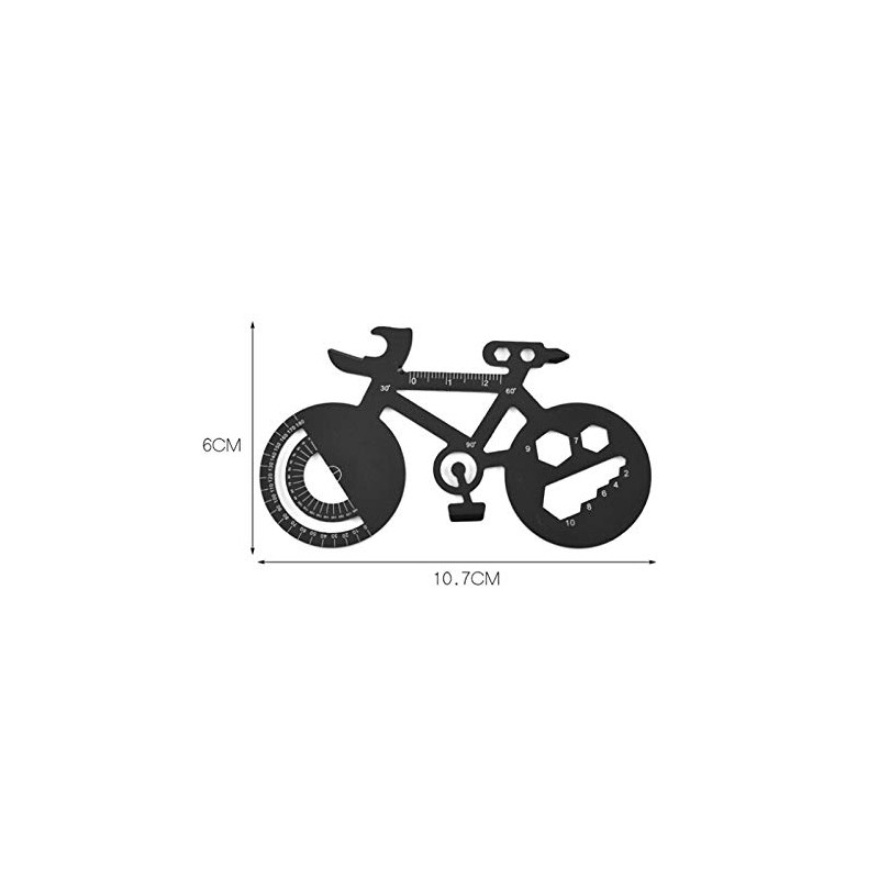 IKAAR Bicycle Shape Wrench Multi Tool Multi-purpose Mountain Bike Spoke
