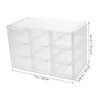 TEHAUX 9-grid Drawer Storage Bin Desk Organizer Storage Box for