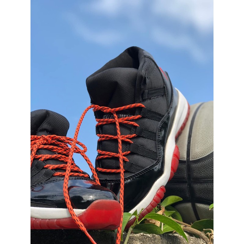 COOL LACE Round Athletic Shoelaces Shoe Laces for Sneakers, Orange