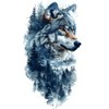 FoxWolf5 Temporary Fox Tattoo Fake Wolf Tattoo Animal Tattoos 5