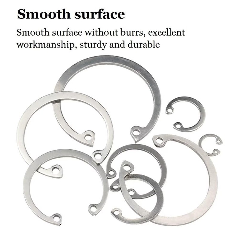 SYDARSYN Circlip Inner E-Clips Snap Rings Seegering External C-Clips Split