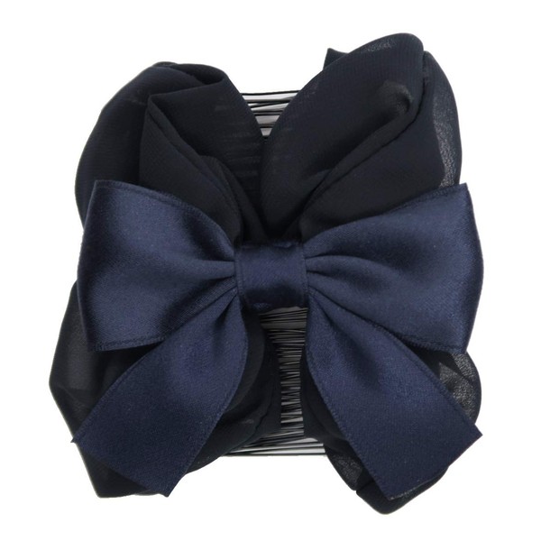 Beautiful Hair Twin Comb Knot Ribbon Large Size L Size