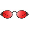 WMG Retro Oval Sunglasses for Men and Women- Small Hippie