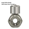 Showerhead Shut Off Valve with Stainless Handle, 304 Stainless Steel