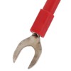 U Fork Spade Connector, Y Spade Plug 4mm Jack Red