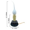 Creative Hobbies 5 Inch Electric Rustic Country Candle Lamp with