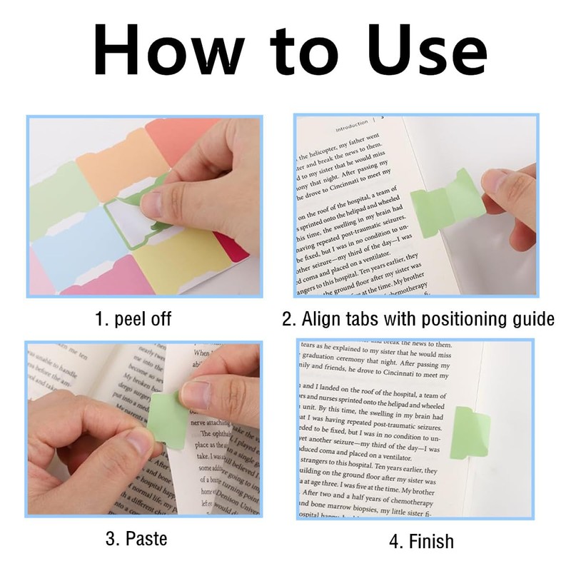 RuiChy 120pcs Sticky Index Tabs, Writable Sticky Notes Flags Blank