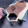 Modern Hexagon Charcuterie Board Handle Acrylic Router Template