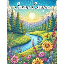 Serene Escapes: A Mindful Nature Coloring Book for Relaxation and Inspiration