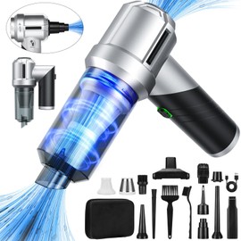 CHUMPOSH Arify Pro Car Vacuum Portable Cordless with 18000PA Super Suction, 4 in 1 Portable Air Blower/Car Vacuum 90°Foldable Handheld Rechargeable Brushless Motor for Home, PC