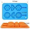 Webake Ice Cube Trays Silicone Fruit Molds, Ice Cube Fruit