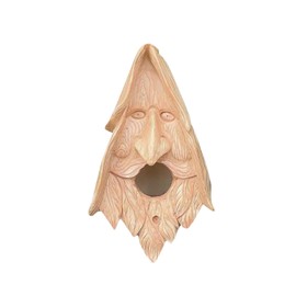 Colcolo Tree Face Bird Feeder Birdfeeder Bird House Resin Rustic Sculpture Outdoor Decor for Tree Outside Backyard Yard Decoration
