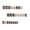 Halloween Polka Dots Press on Nails Short Square Fake Nails