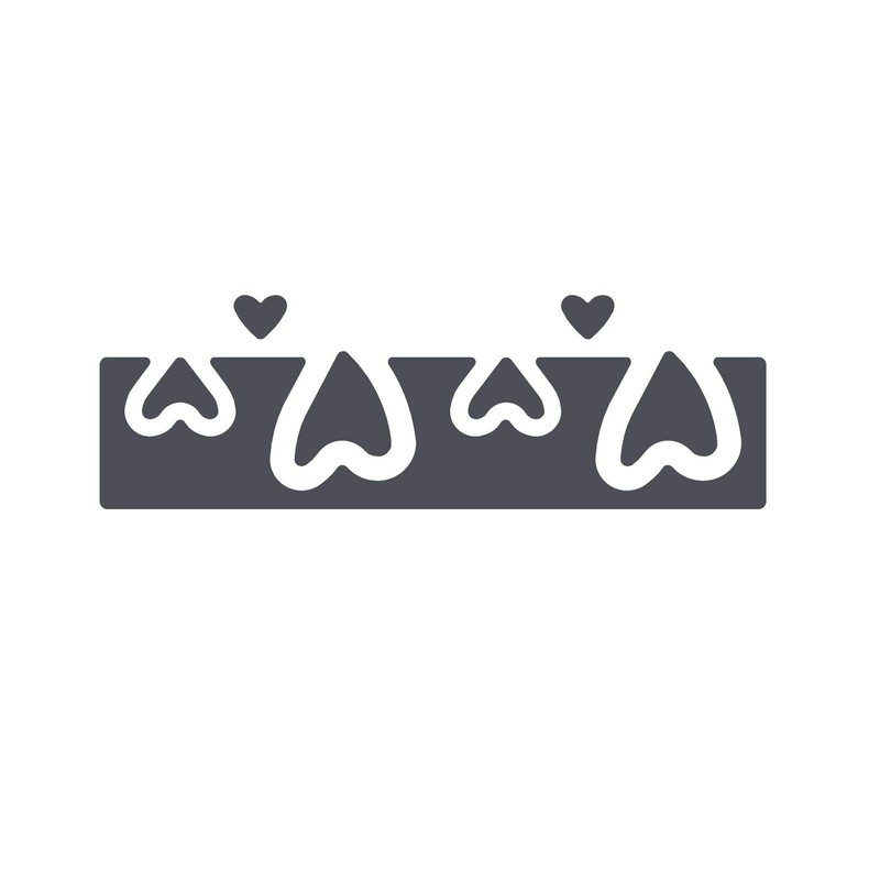 Vaessen Creative Border Punch - Playful Hearts - 1,4 x