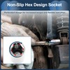 INFINAUTO Impact Socket 50mm for Car Motorcycle Dirtbike Repair Hardware