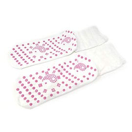 Shop Unisex Magnetic Self Heating Yoga Socks - White